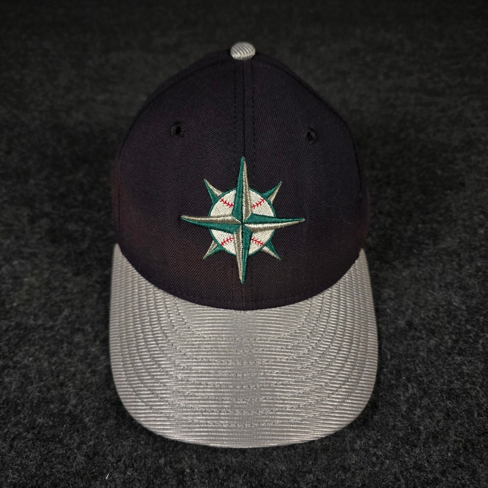Vintage New Era Seattle Mariners 59Fifty Fitted Hat 7 1/8 Diamond Collection USA
